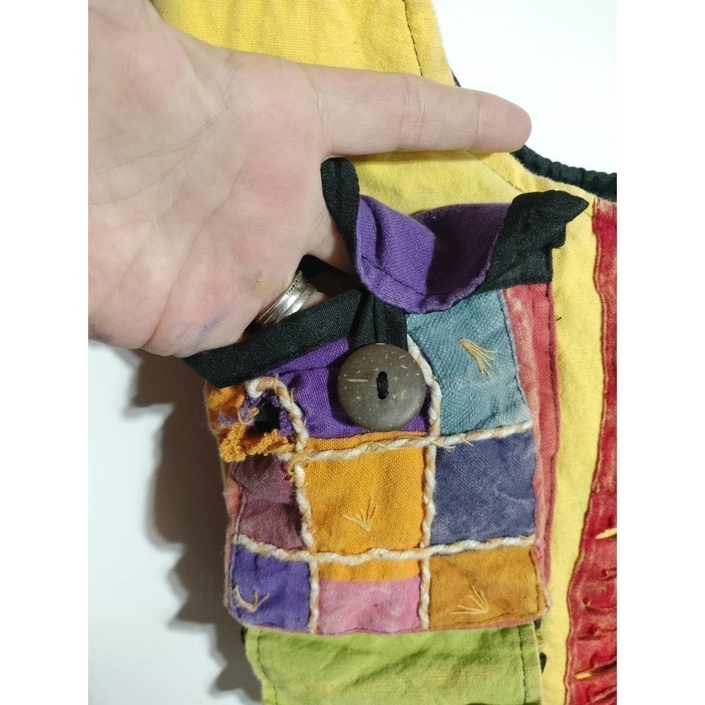 Boho multi-color purse bag crossbody pockets - Picture 5 of 13